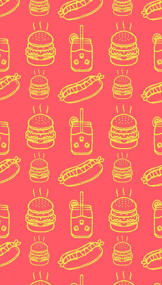 food banner background vector illustration