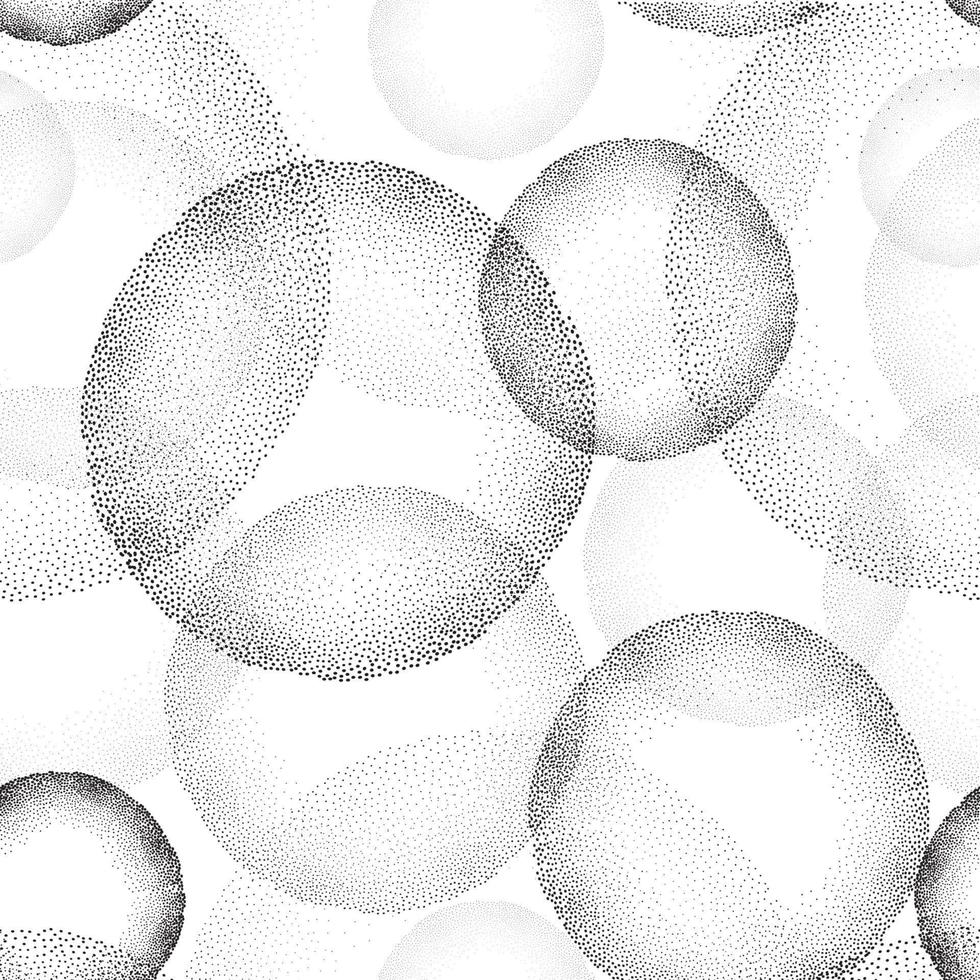 Abstract dot circle pattern Spotted bubble texture vector
