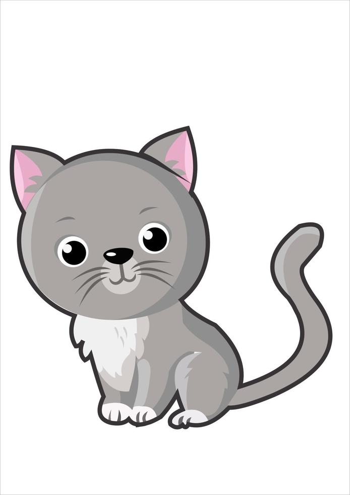 vector de ilustración de gato