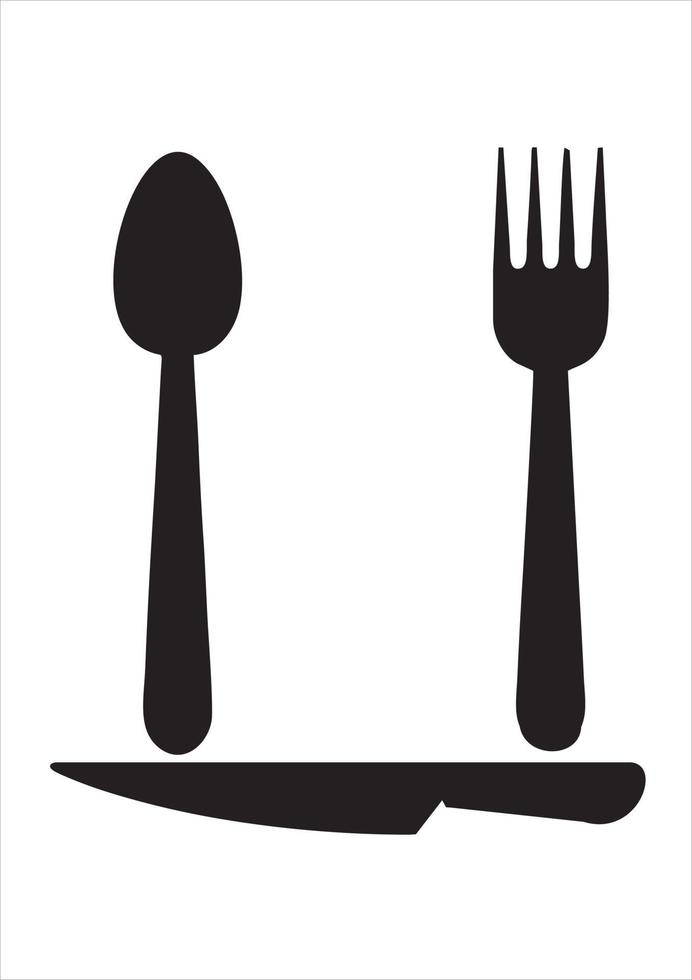 spoon and fork vector illustration. suitable for promotion of food business