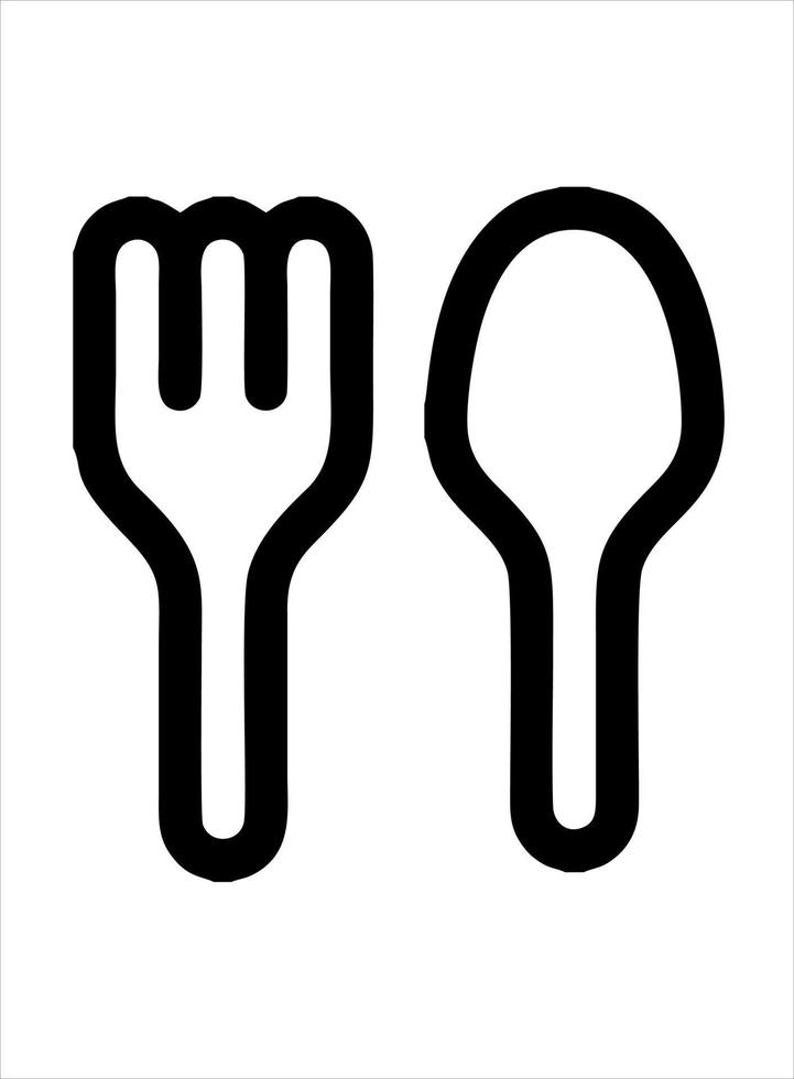 spoon and fork vector illustration. suitable for promotion of food business