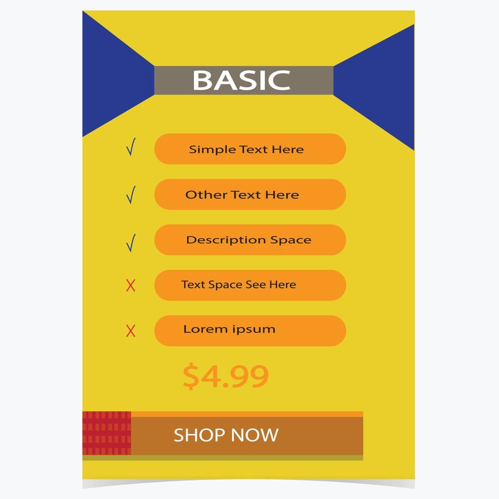 Tag Price design template vector