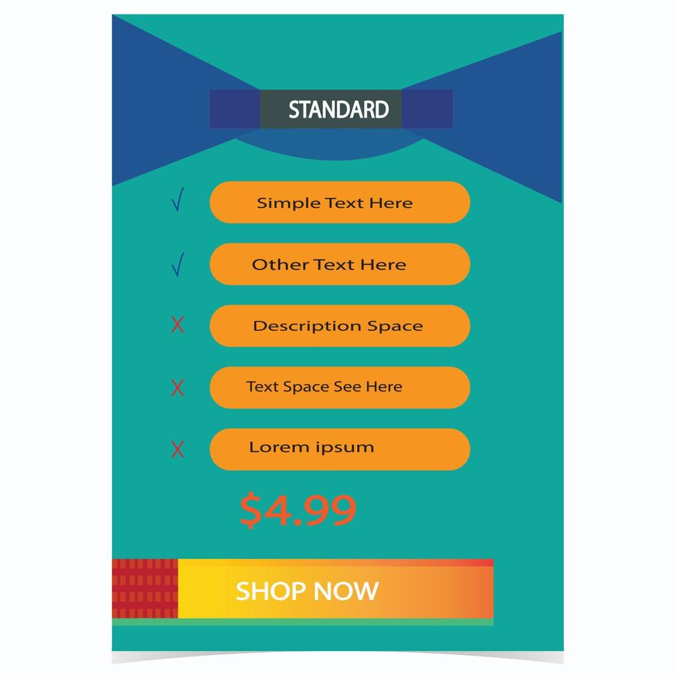 Tag Price design template vector