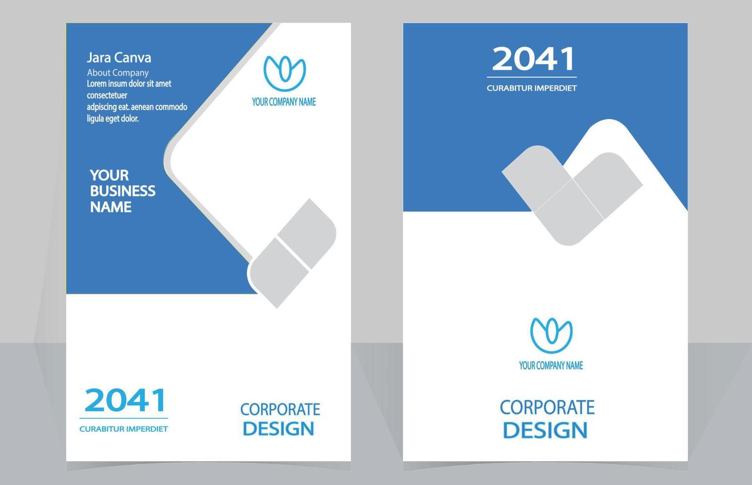 Corporate Book Cover Design Template in latter. Can be adapt to Brochure, Annual Report, Magazine,Poster, Business Presentation, Portfolio, Flyer, Banner, Website. vector