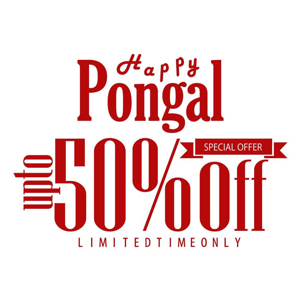 Sale tag. Concept of advertising campaign, advertising marketing sales. Happy Pongal. vector