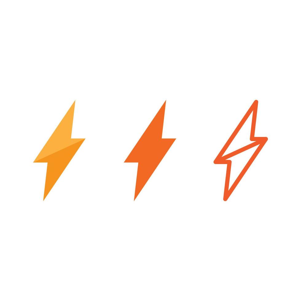 Flash Electric Logo Vector icon set illustration design template. Bolt Energy Icon.electric logo flash vector bolt