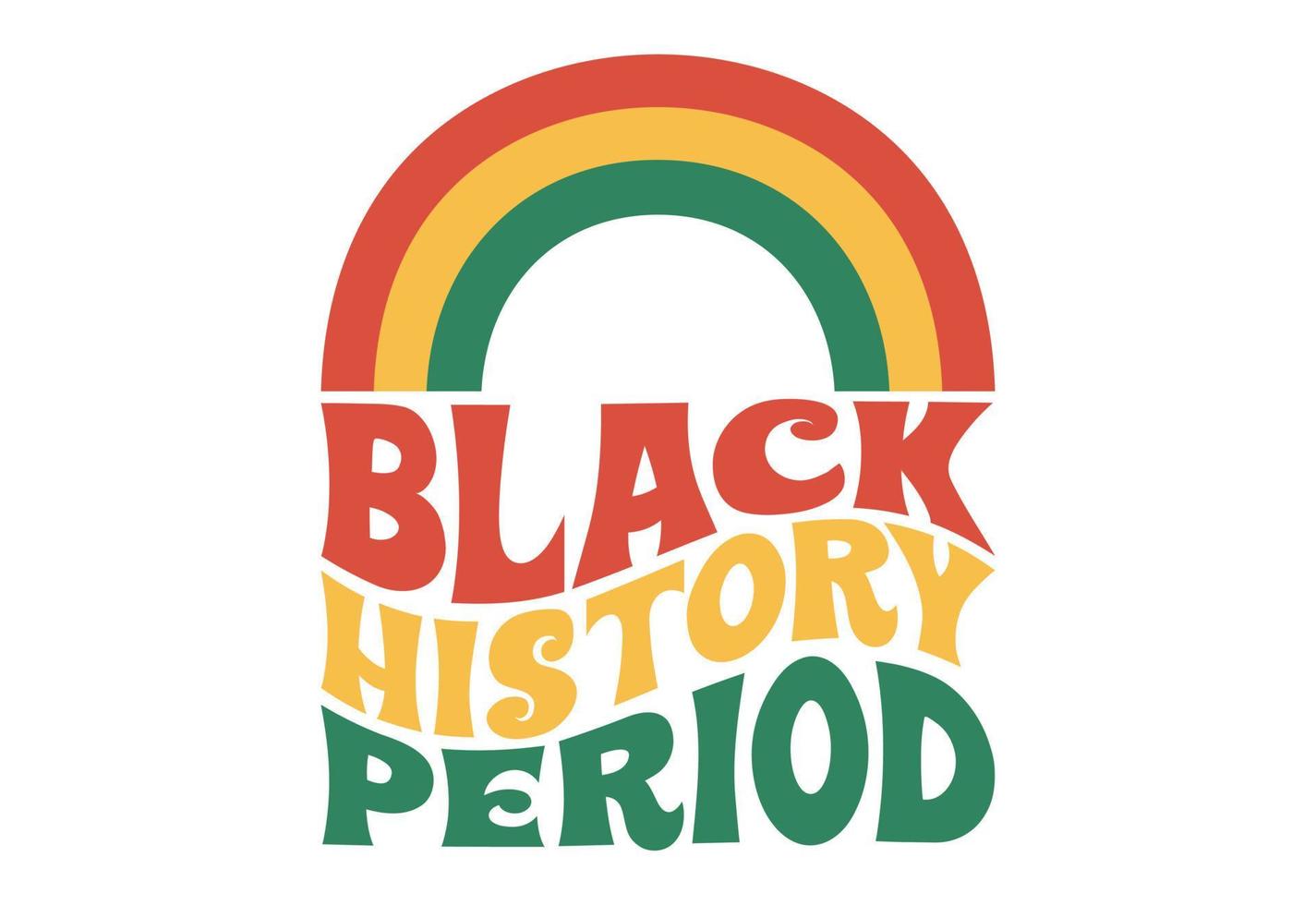 Black History Period, Black History Month vector