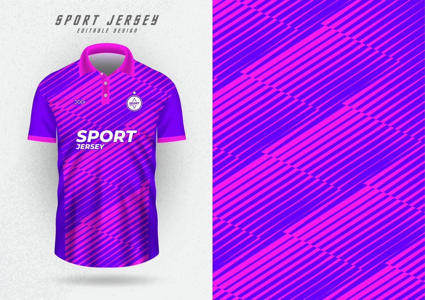 mockup background for sports jersey soccer running racing purple stripes vector