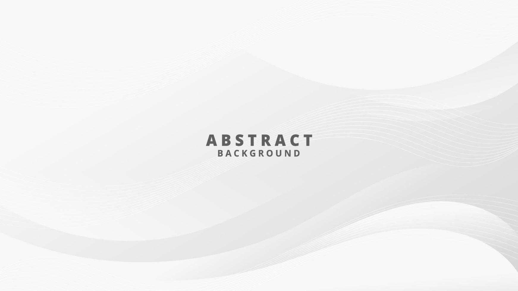 Abstract White Fluid Wave Banner Template vector