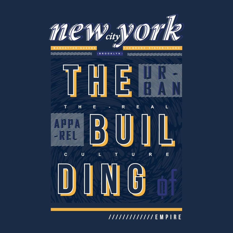 el gráfico vectorial de tipografía de letras del imperio del edificio para camisetas y otros usos vector