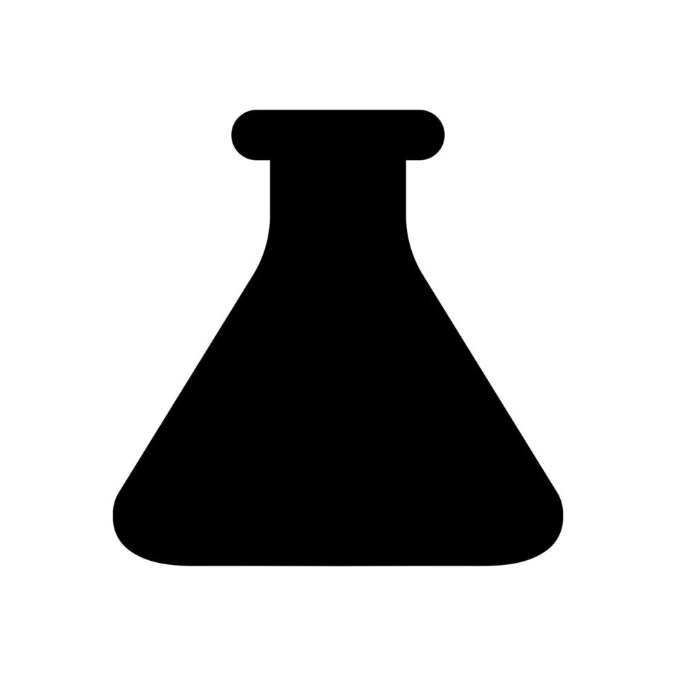 Laboratory flask sign.Test tube vector icon flat style