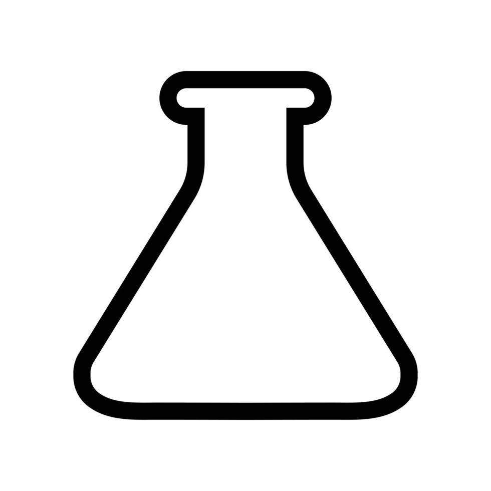 Laboratory flask sign.Test tube vector icon flat style