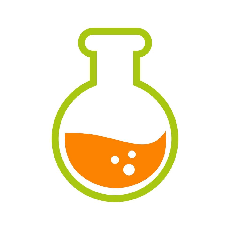 Laboratory flask sign.Test tube vector icon flat style