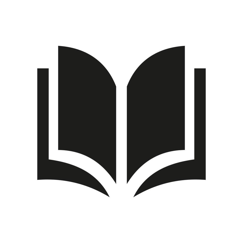 Open book icon isolated on white background, Book icon vector design concept, Book vector icon modern and simple flat symbol
