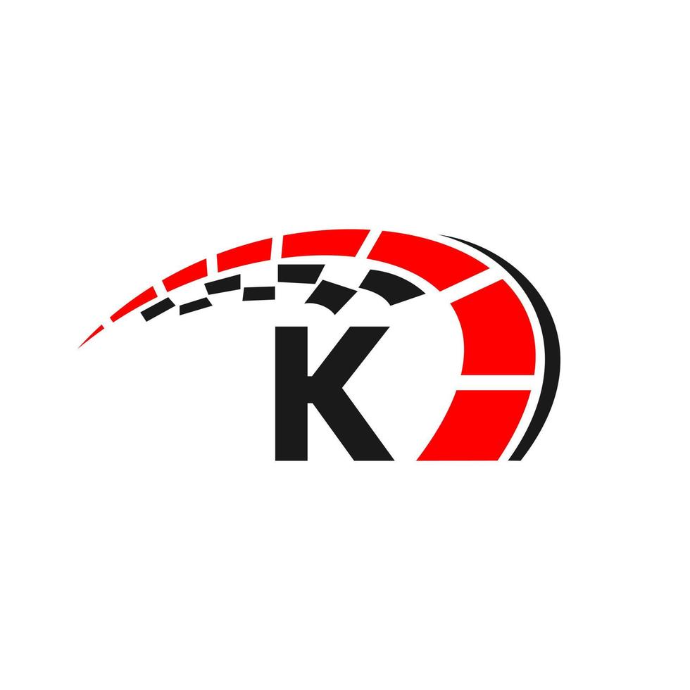 Letter K Car Automotive Template For Cars Service and Cars Repair vector