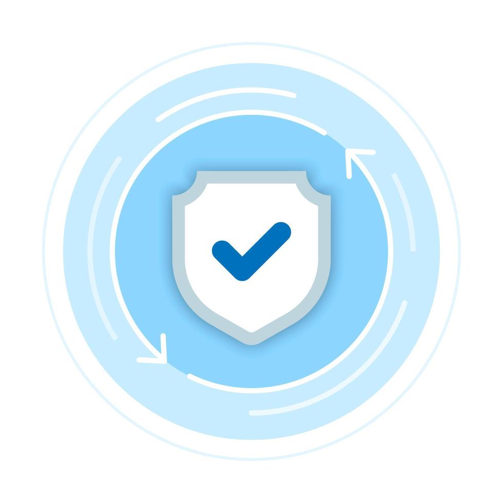 realtime protection has been activated concept illustration flat design vector eps10. modern graphic element for landing page, empty state ui, infographic, icon