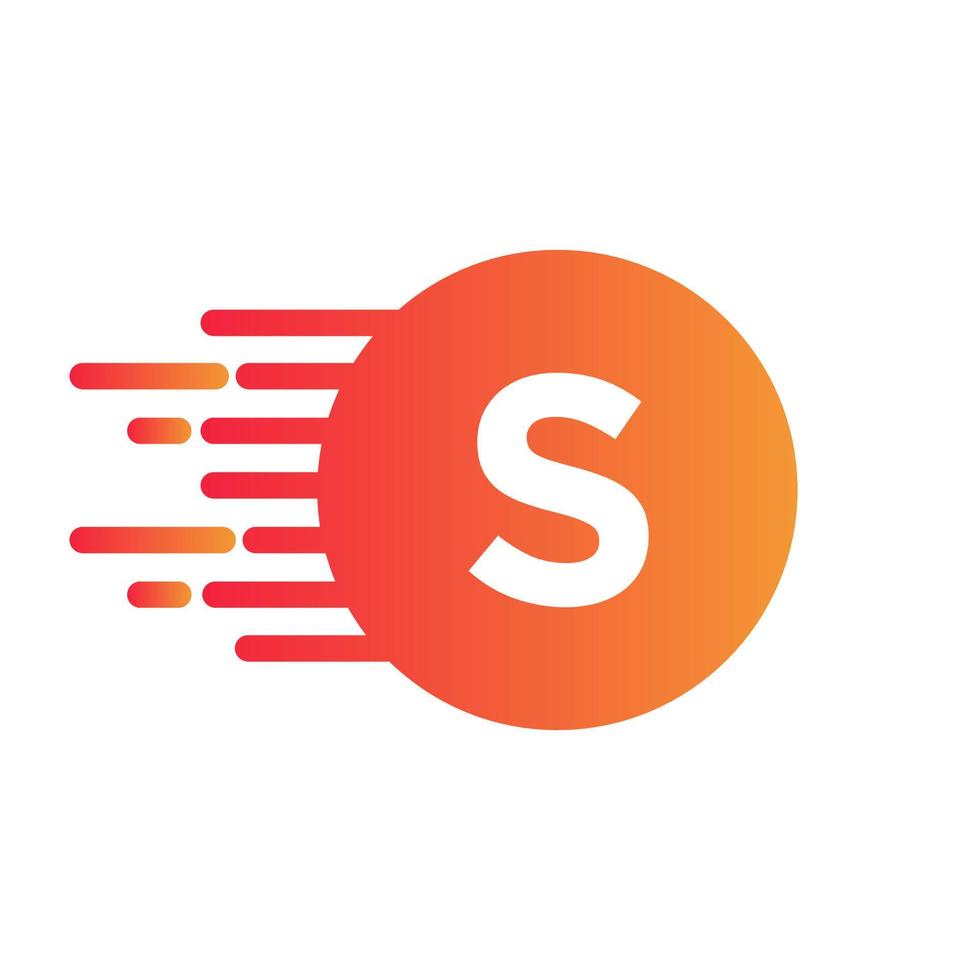 Letter S Logo Design Vector with Dots Vector Template