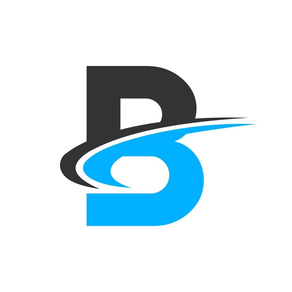 diseño de logotipo de letra b para negocios de marketing y finanzas vector