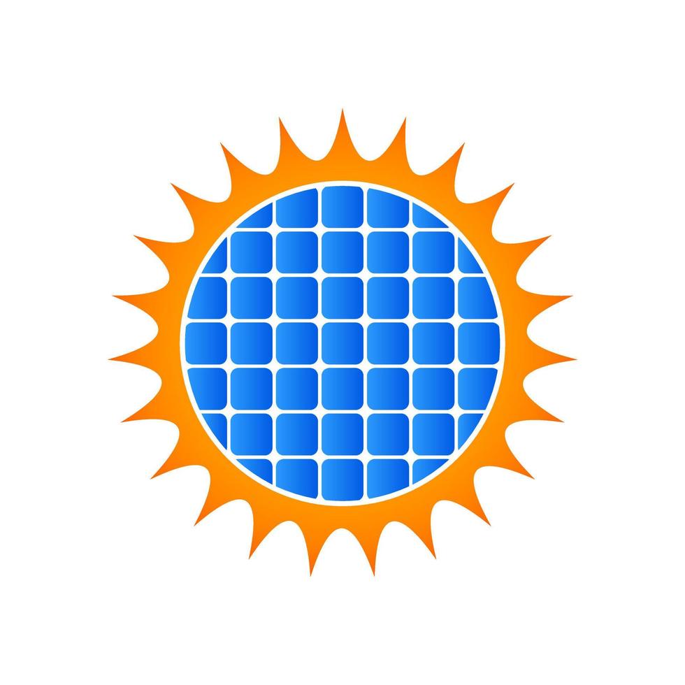 Modern Solar Logo vector