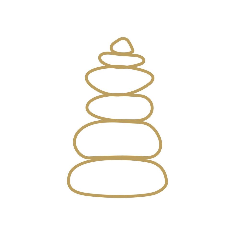 Gold Rock Balance Logo vector