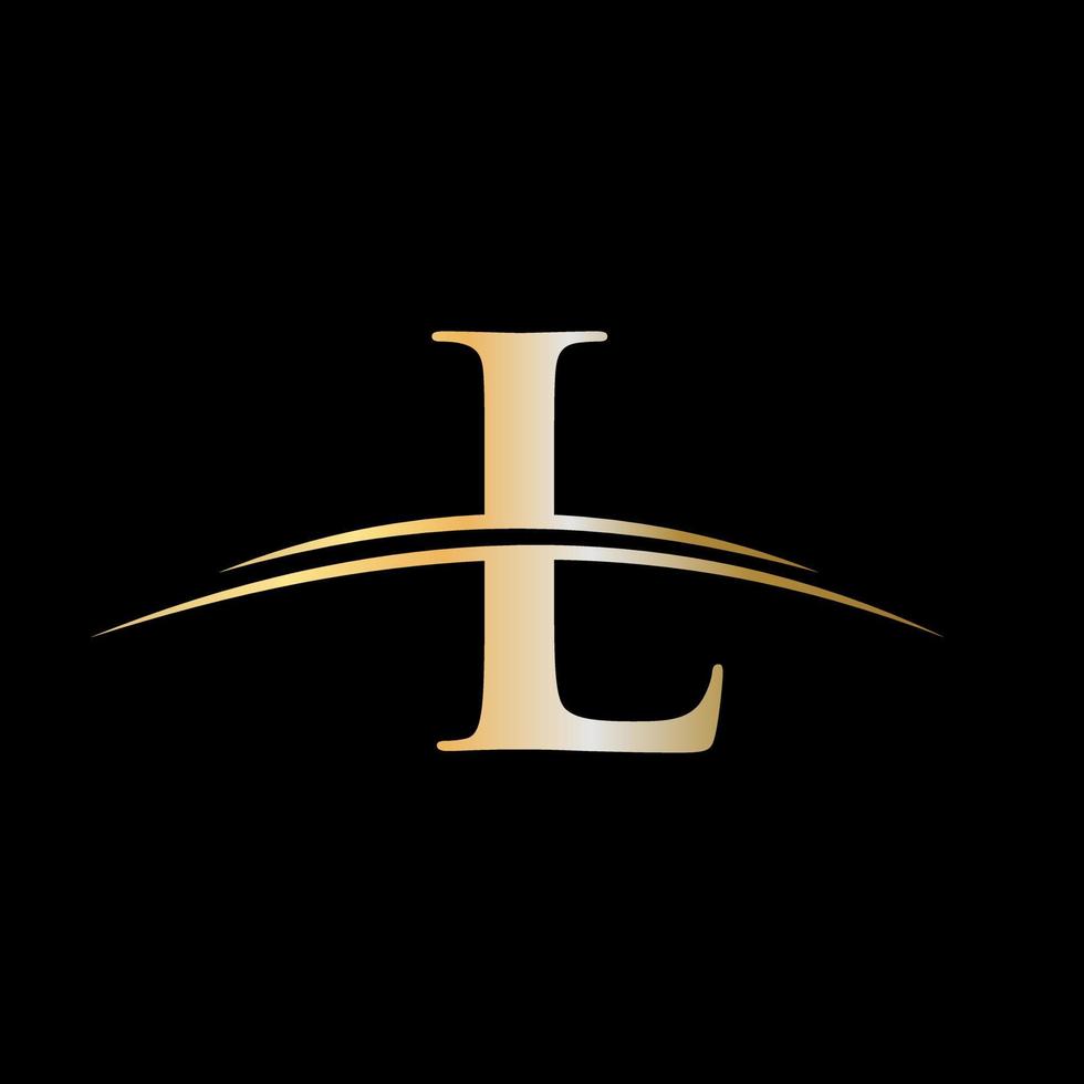 letter L Logo Design Luxury Template vector