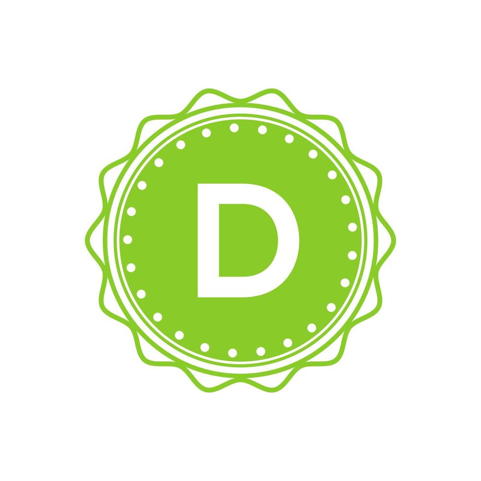 Letter Emblem D Logo Identity for Restaurant vector