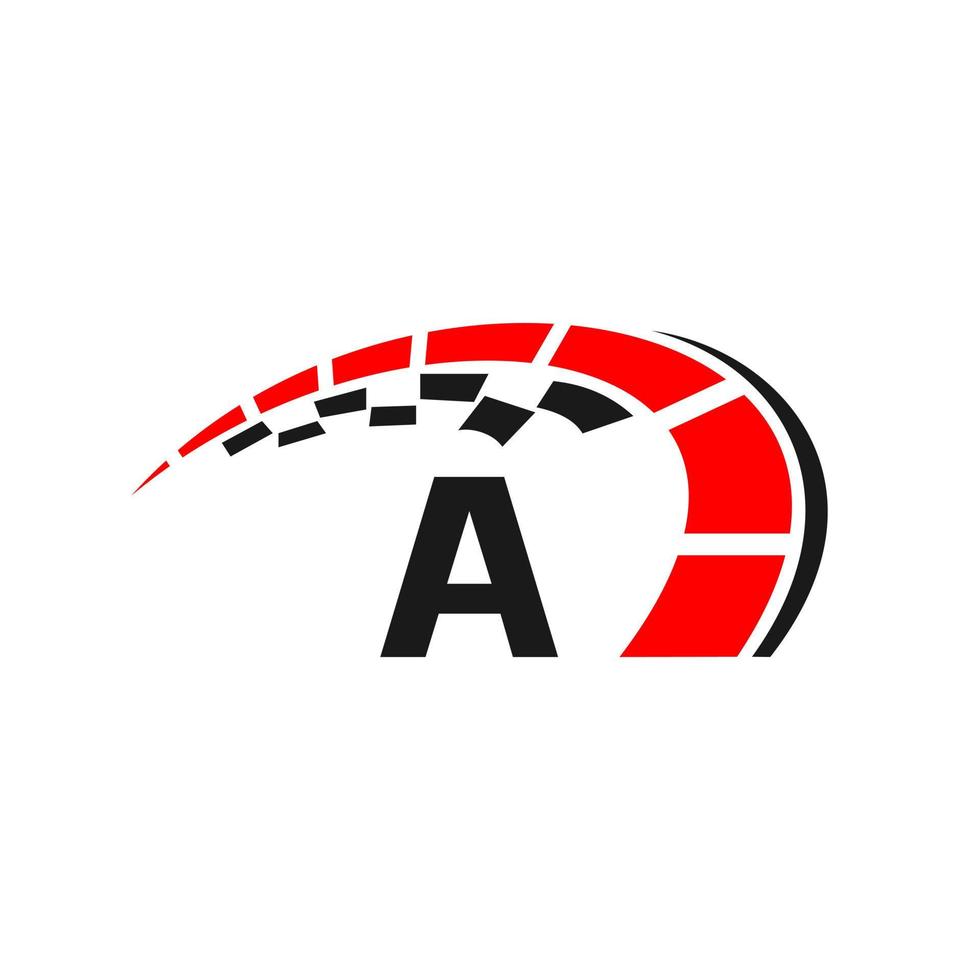 Letter A Car Automotive Template For Cars Service and Cars Repair vector