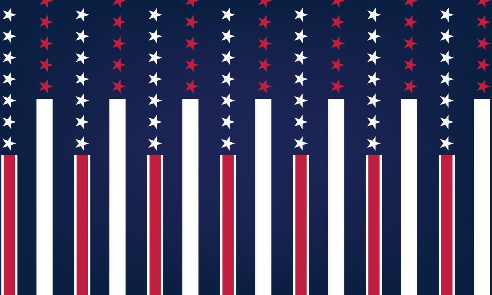 Patriotic border divider american usa flag. vector