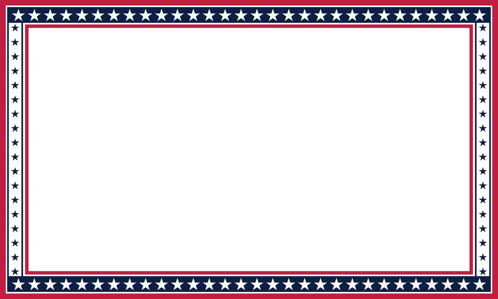 divisor de frontera patriótico bandera estadounidense de estados unidos. vector