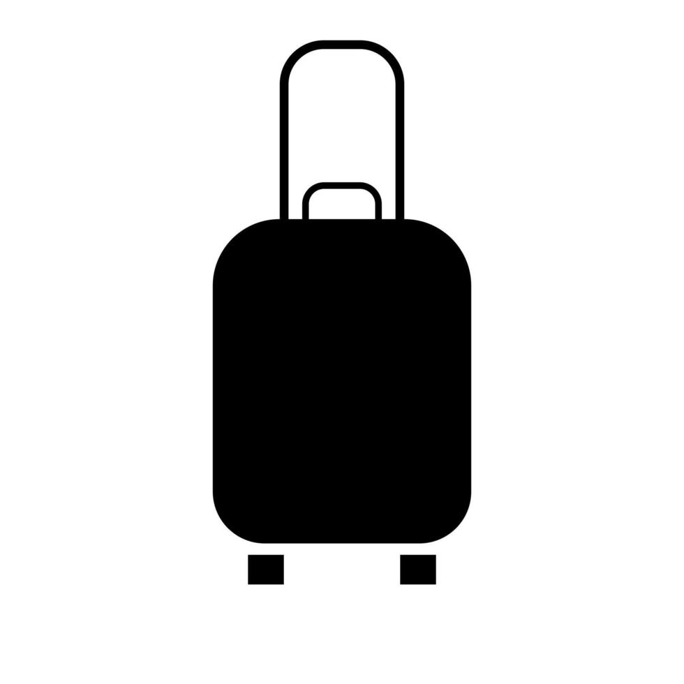 Travel Bag Icon Holiday airplane with bag tour and tourism company logo vector