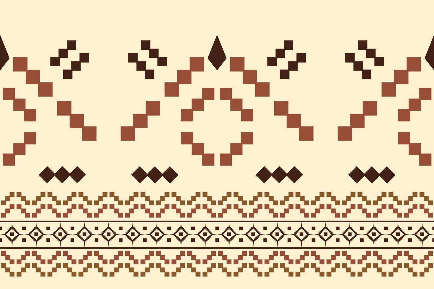 Ethnic fabric pattern geometric style. Sarong Aztec Ethnic oriental pattern traditional orange background. Abstract,vector,illustration. use for texture,clothing,wrapping,decoration,carpet. vector