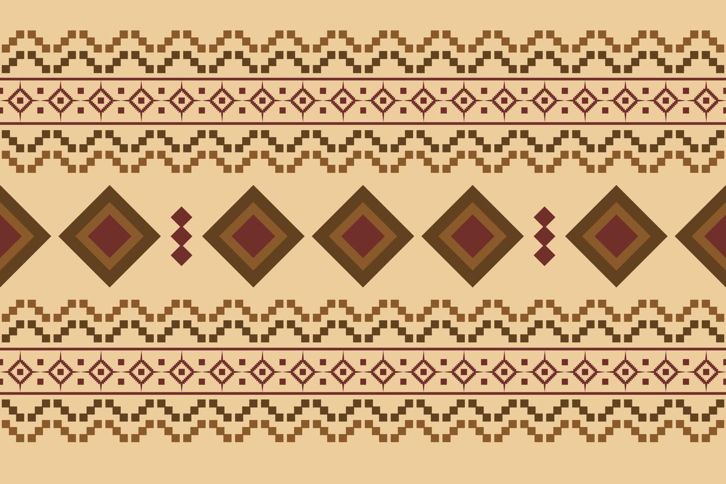 Ethnic fabric pattern geometric style. Sarong Aztec Ethnic oriental pattern traditional orange background. Abstract,vector,illustration. use for texture,clothing,wrapping,decoration,carpet. vector