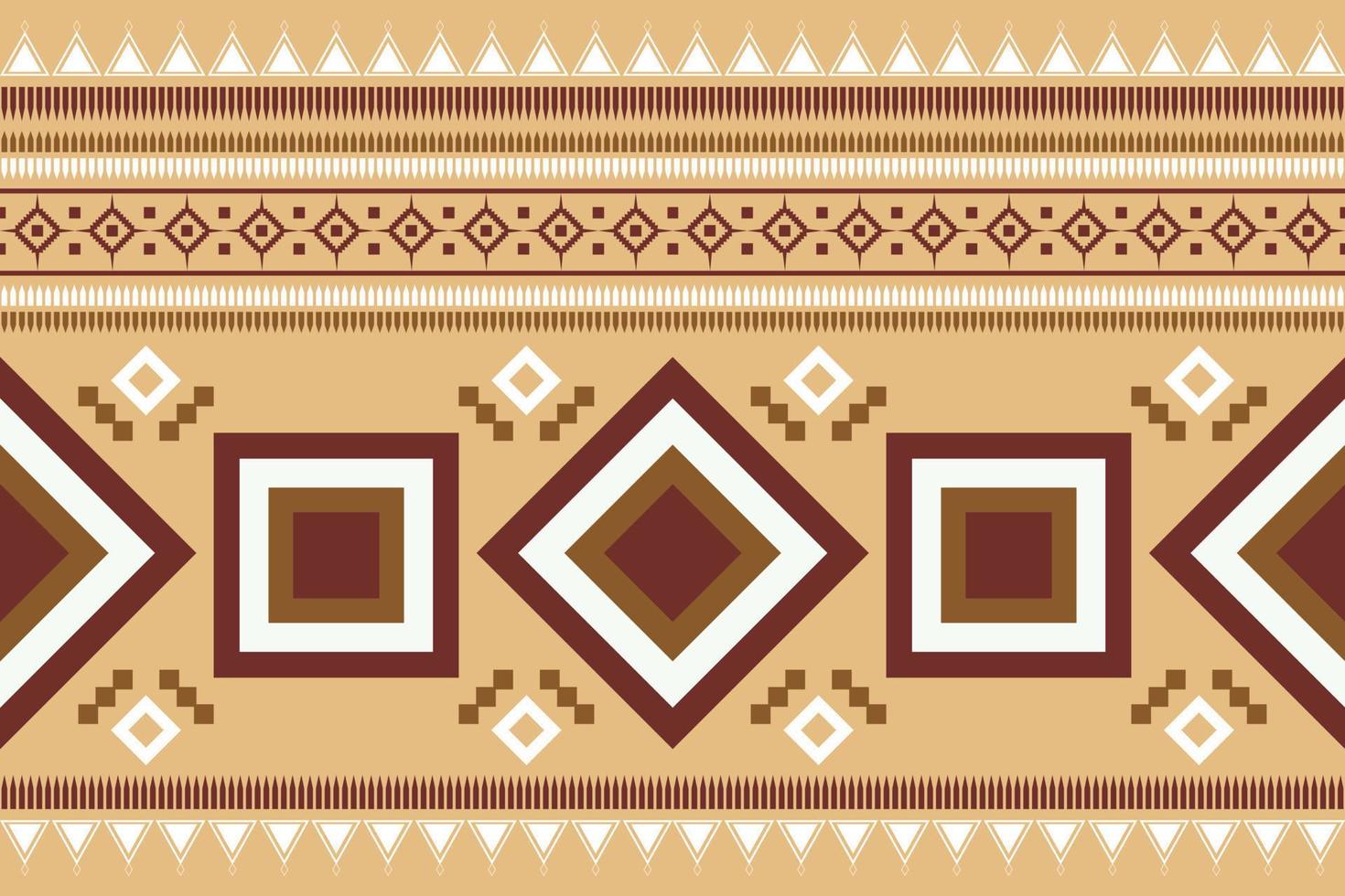 Ethnic fabric pattern geometric style. Sarong Aztec Ethnic oriental pattern traditional orange background. Abstract,vector,illustration. use for texture,clothing,wrapping,decoration,carpet. vector