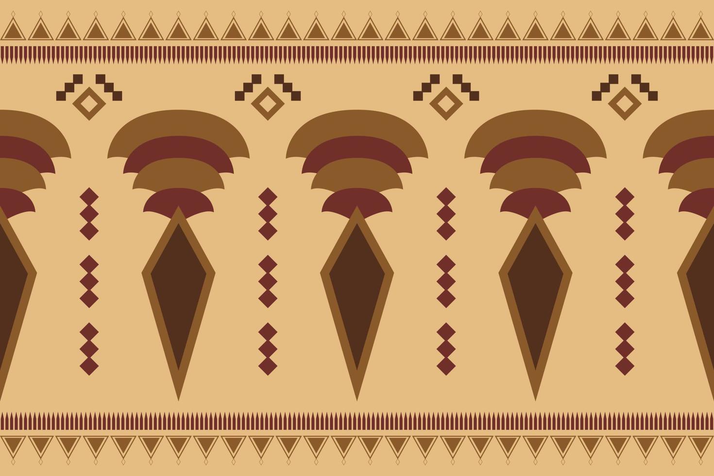 Ethnic fabric pattern geometric style. Sarong Aztec Ethnic oriental pattern traditional orange background. Abstract,vector,illustration. use for texture,clothing,wrapping,decoration,carpet. vector