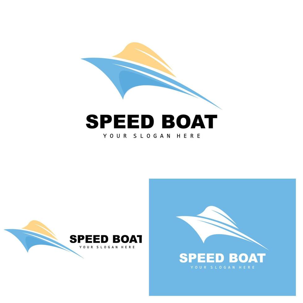 logotipo de buque de carga, vector de buque de carga rápida, velero, diseño para empresa de fabricación de buques, navegación fluvial, vehículos marinos, transporte, logística