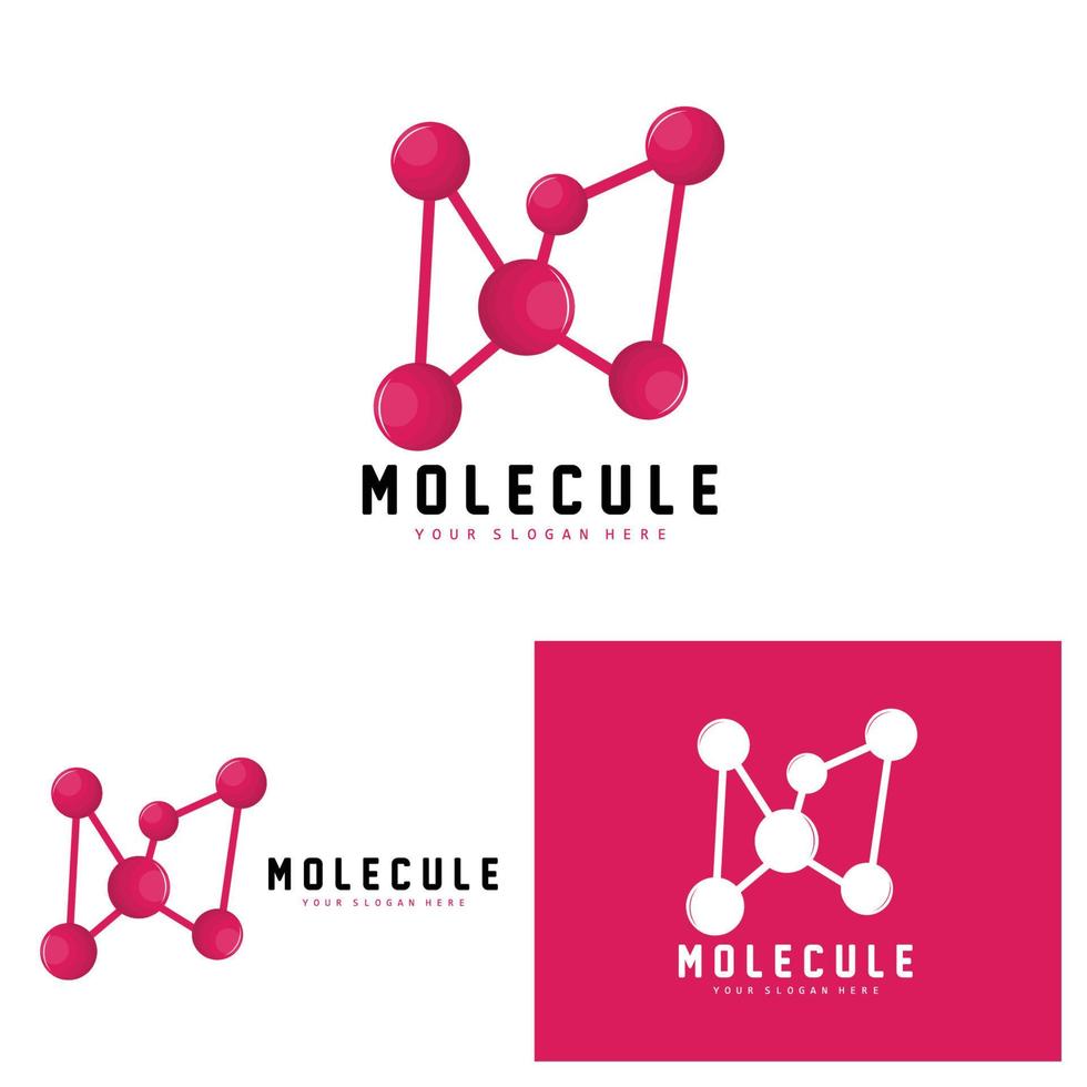 Neuron Logo, Molecule Logo Design, Vector AND, Template Illustration