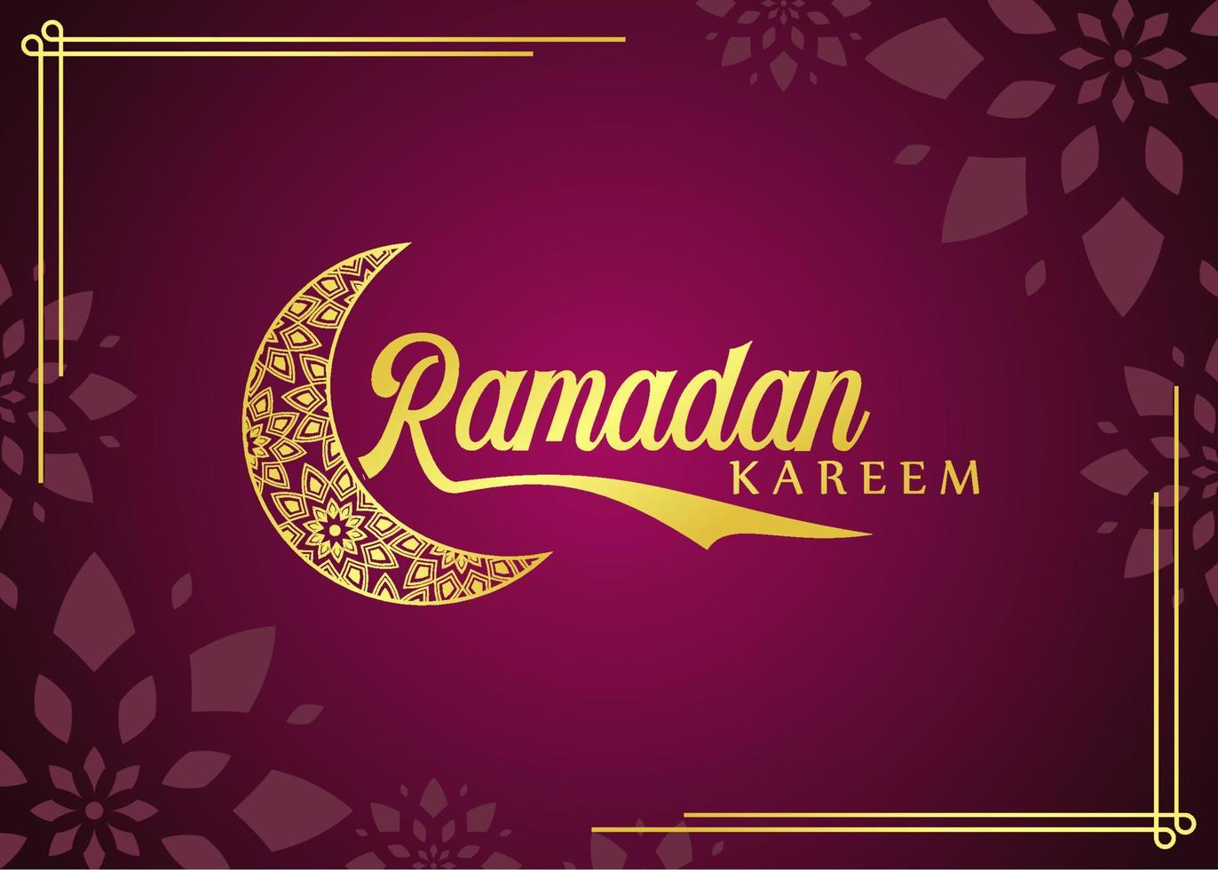 ramadan kareem greeting vector