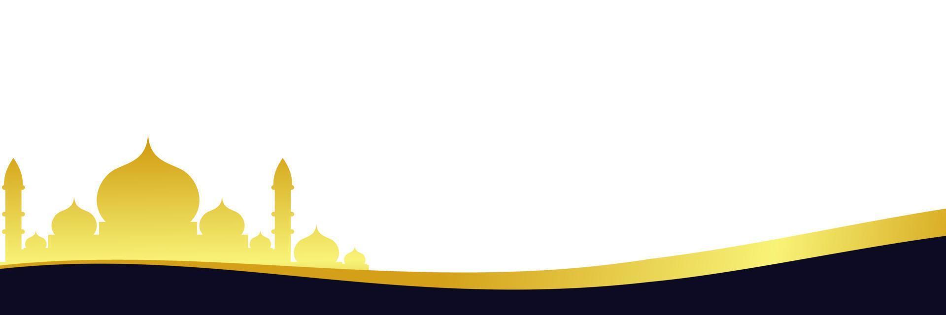 background design with Islamic theme. with illustrations of mosques. for the celebration of Islamic holidays vector