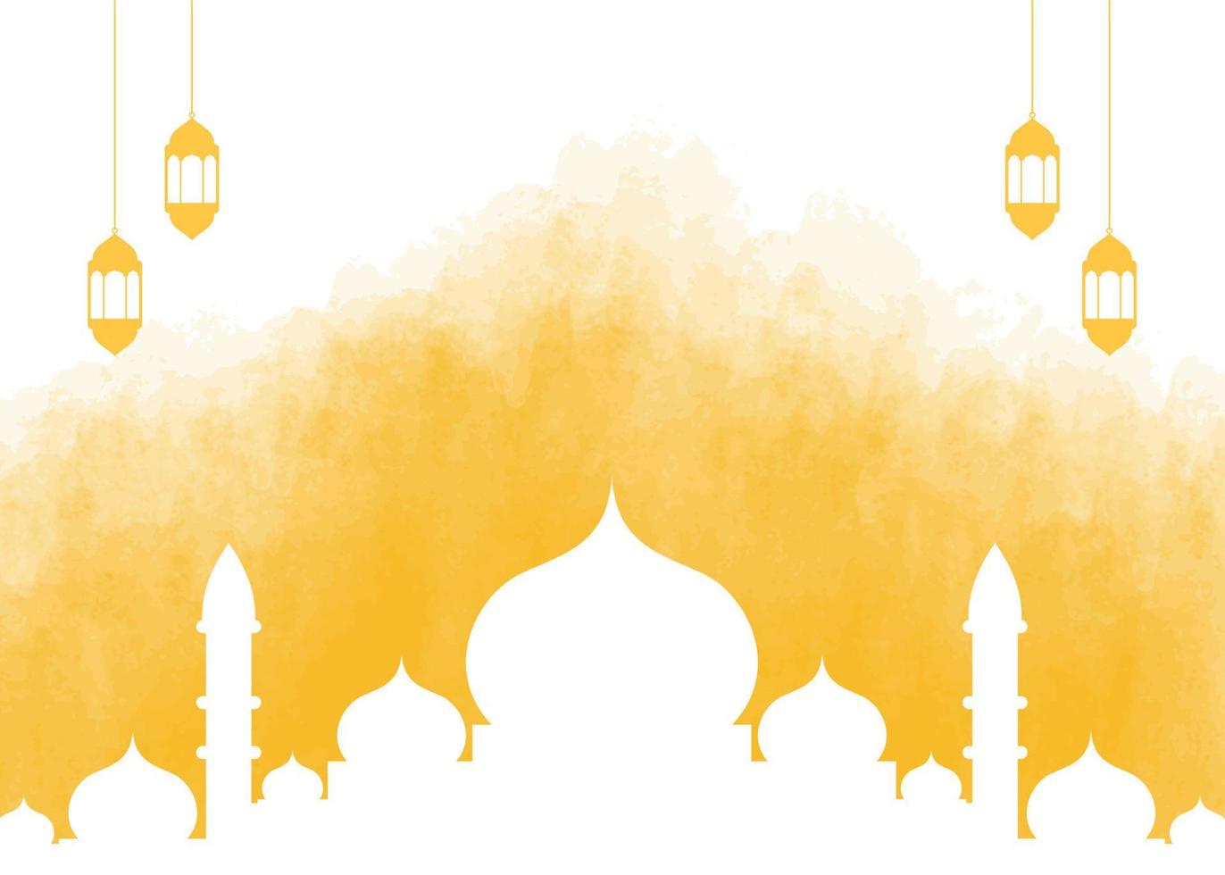 background design with Islamic theme. with illustrations of mosques. for the celebration of Islamic holidays vector