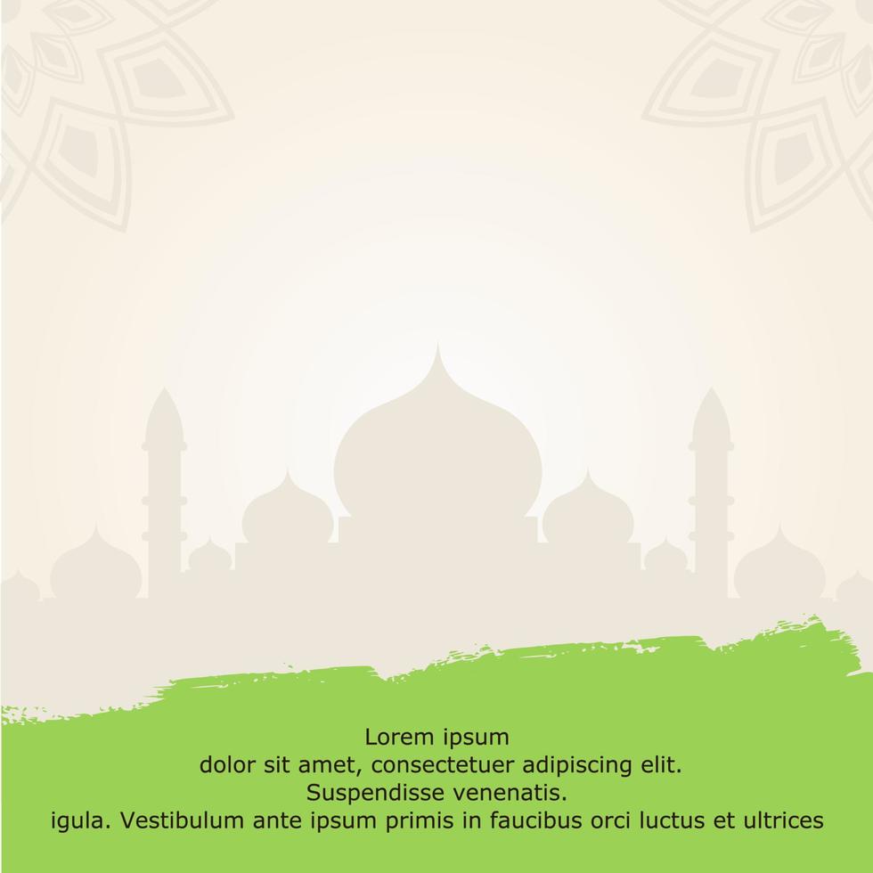 design template with Islamic theme vector