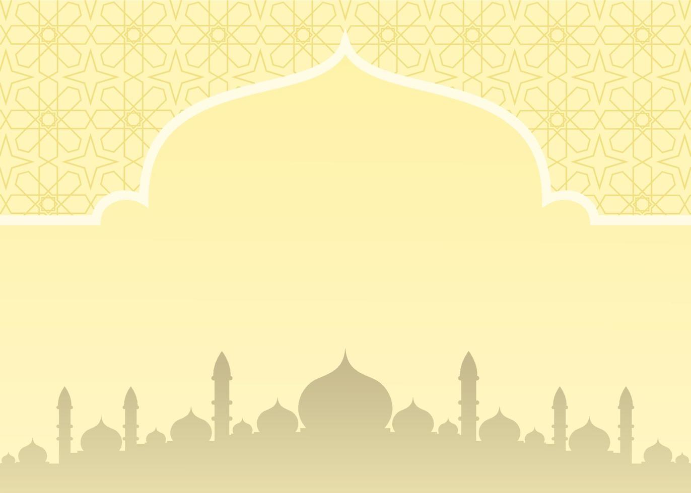 diseño de fondo con ilustración de mezquita vector