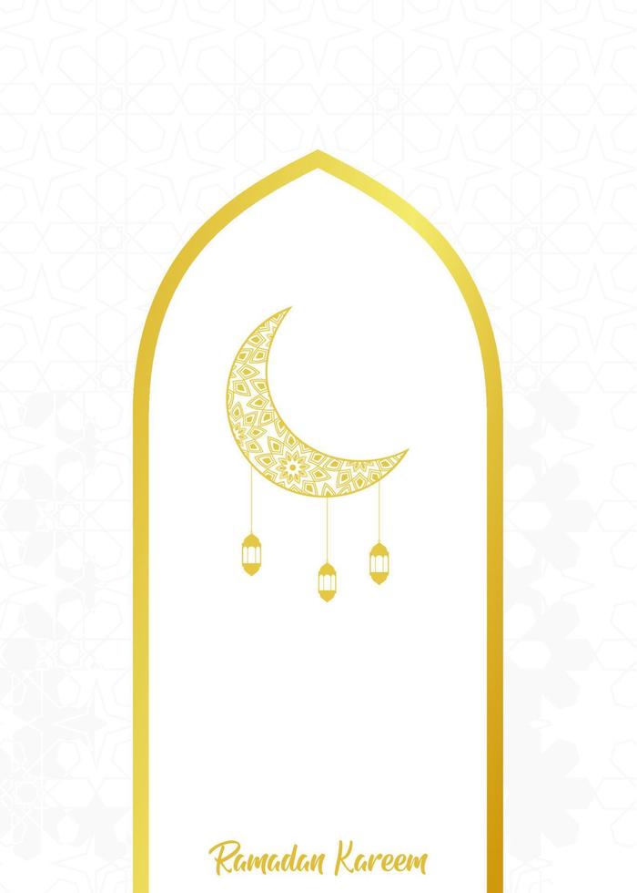 diseño de cartel de ramadán vector