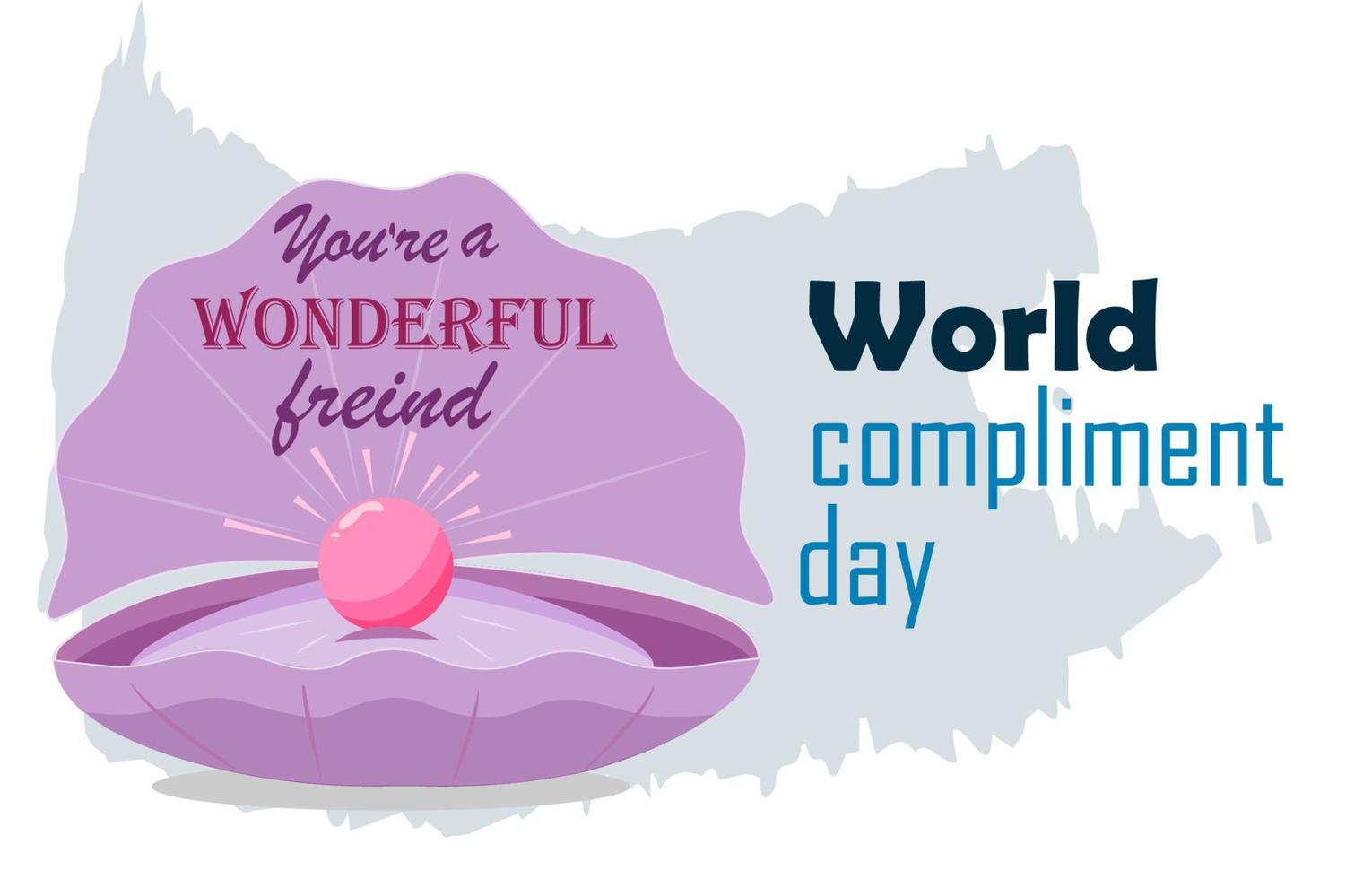 international compliment day vector