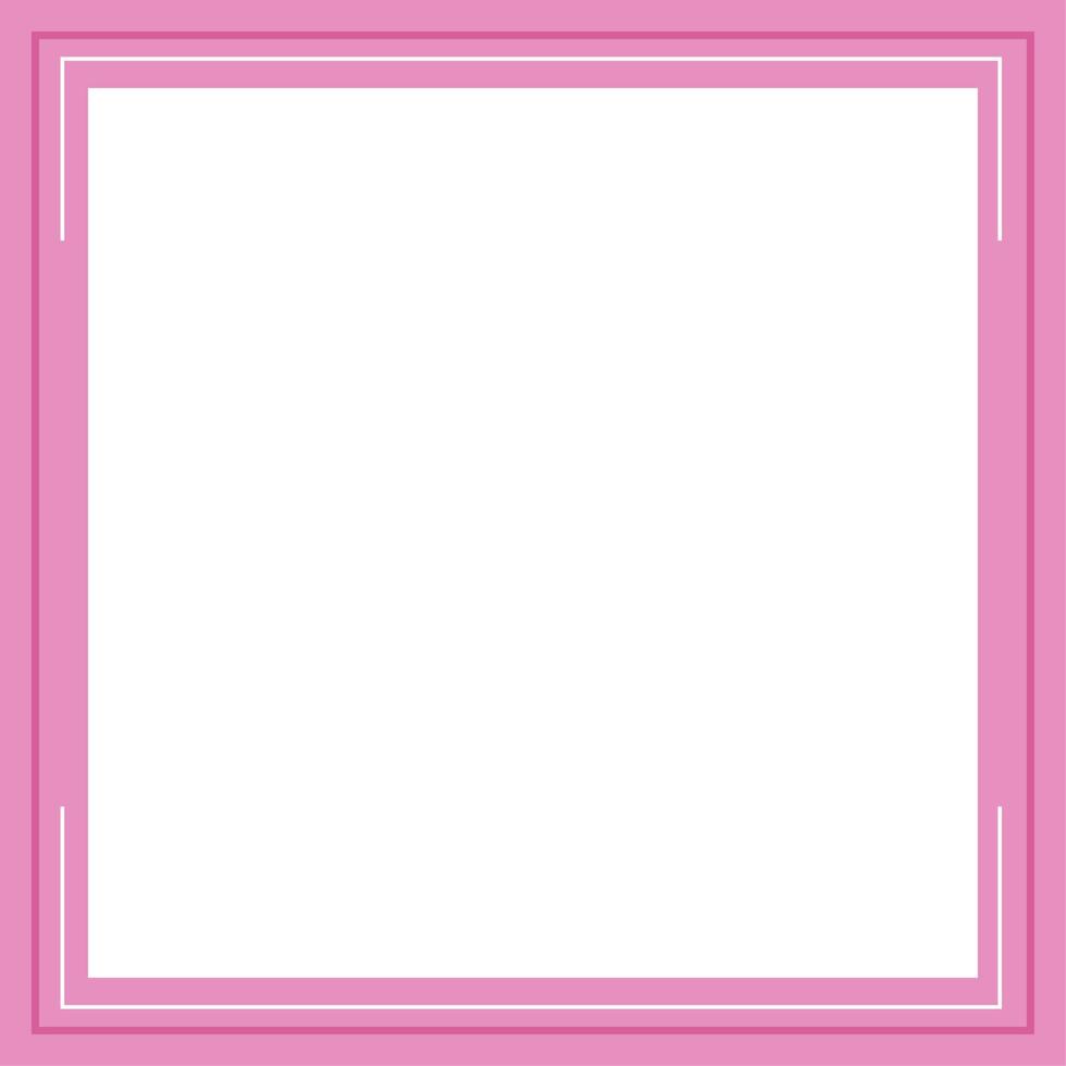 Pink and white background color with stripe line shape. Suitable for social media post and web internet ads. Template layout. Frame, boarder for text, picture, advertisement. Empty space. vector