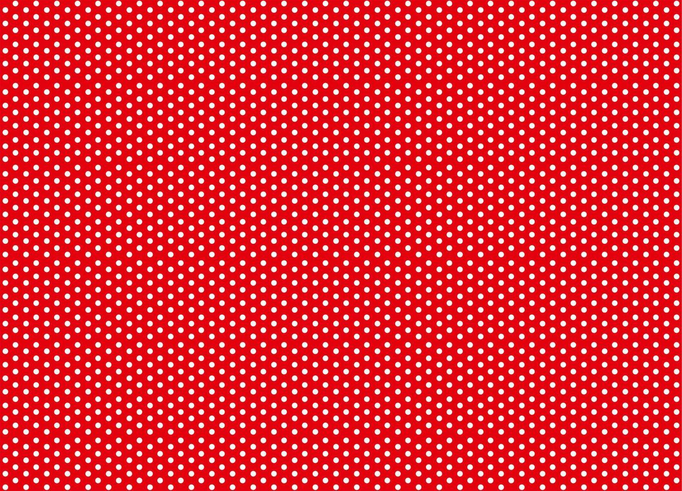 White dots on red background. Textile in peas. Seamless pattern. Polka dots backdrop. vector