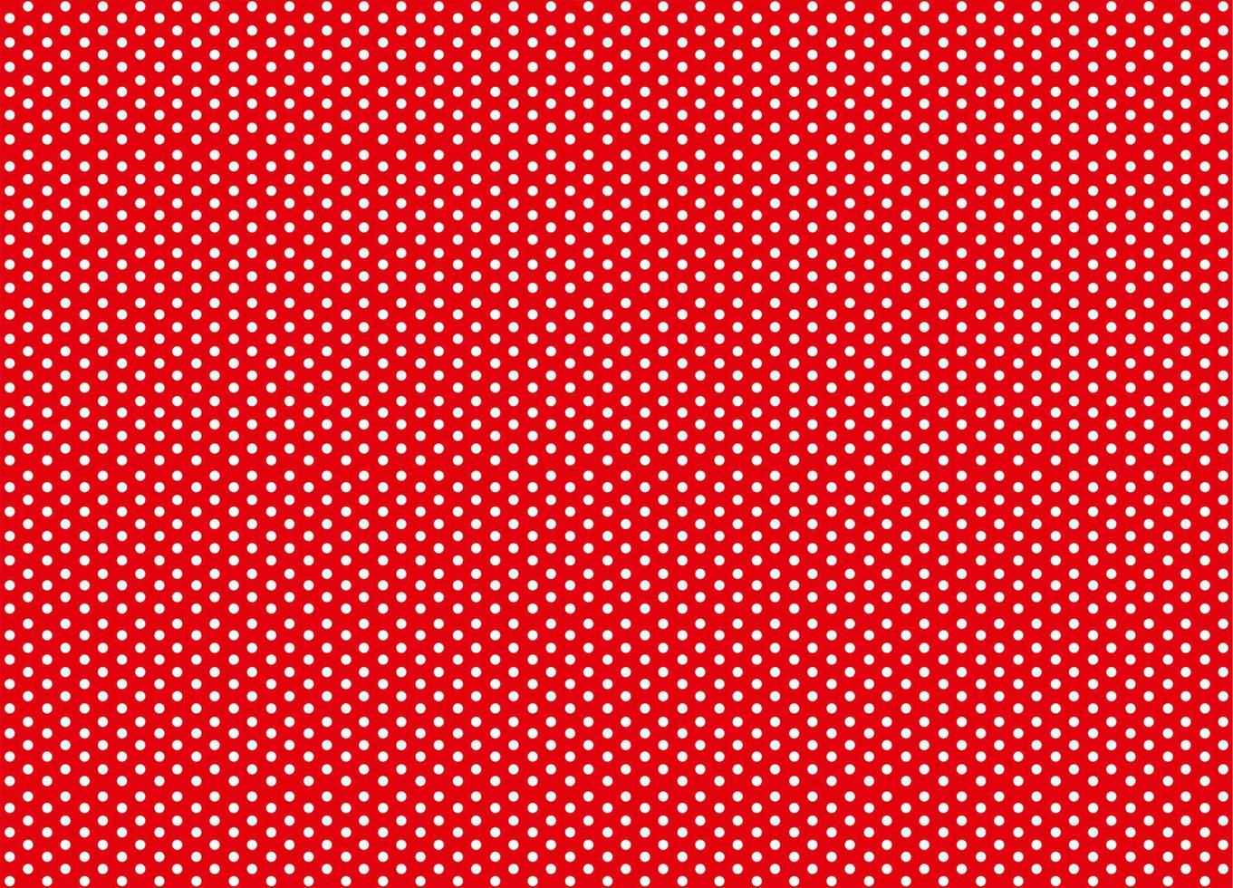 White dots on red background. Textile in peas. Seamless pattern. Polka dots backdrop. vector