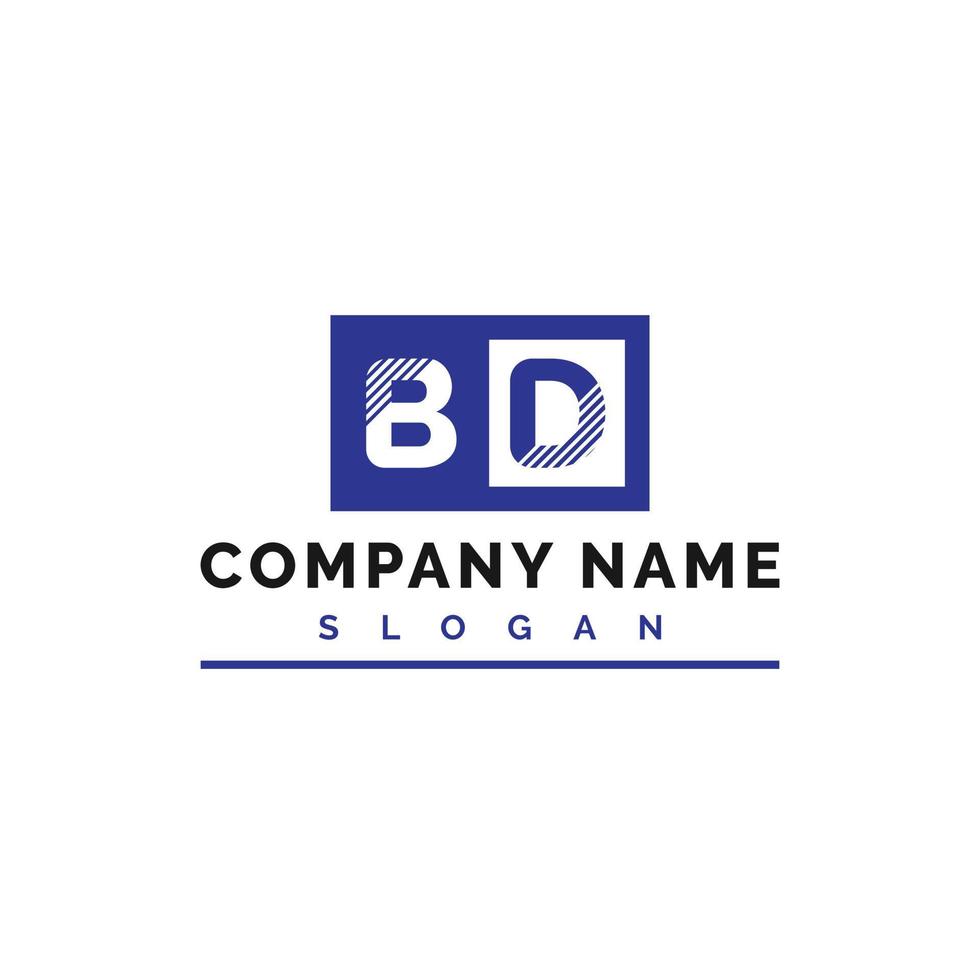 BD Letter Logo Design vector