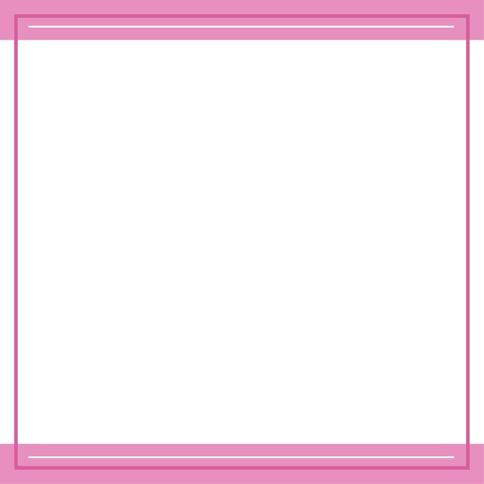 color de fondo cuadrado rosa y blanco con forma de línea de rayas. adecuado para publicaciones en redes sociales y anuncios web en Internet. diseño de plantilla. marco, frontera para texto, imagen, publicidad. espacio vacio. vector