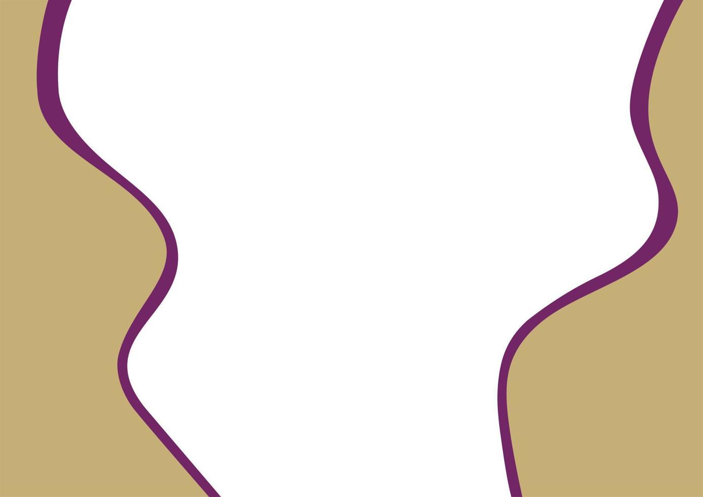 Violet and brown wavy background color. Suitable for social media post and web internet ads. Template layout. Frame, boarder for text, picture, advertisement. Empty space. vector