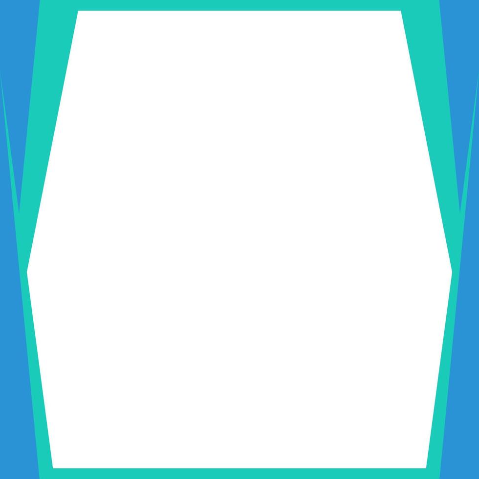 Blue, green triangles color with stripe line shape. Suitable for social media post and web internet ads. Template layout. Frame, boarder for text, picture, advertisement. Empty space. Curtains. vector